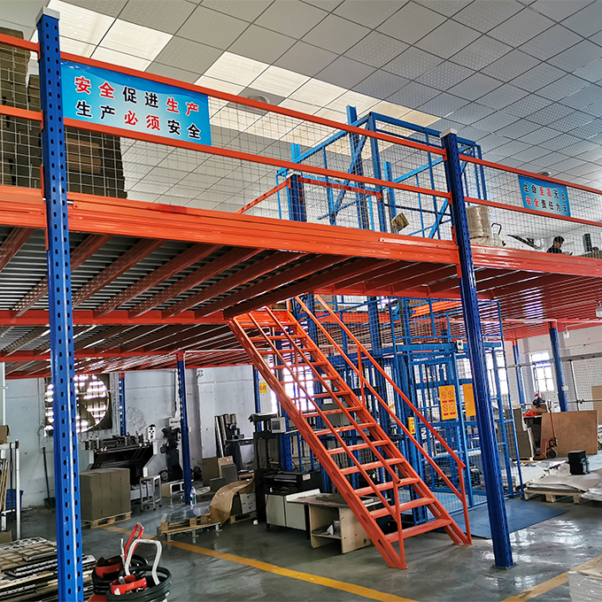 Steel mezzanine