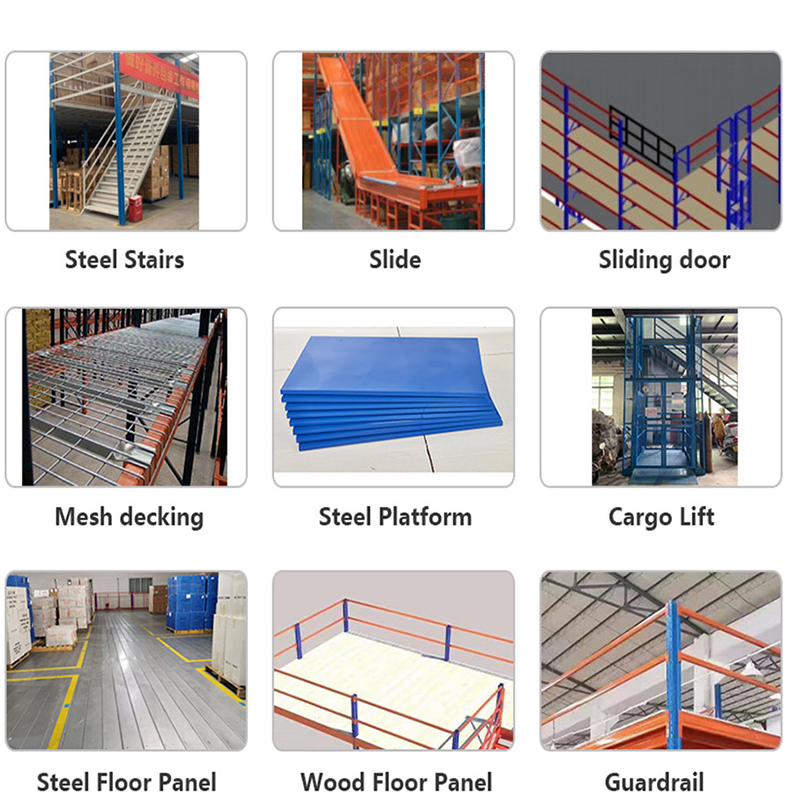 Accessories of metal mezzanine racks