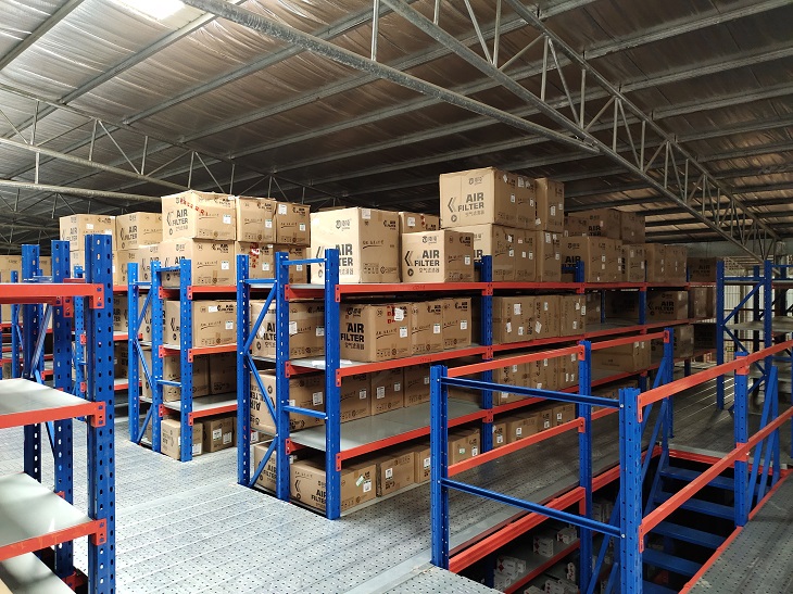 E-commerce small commodity Mezzanine racking storage shelf system