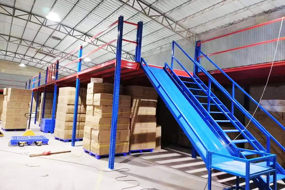 mezzanine floor racking system