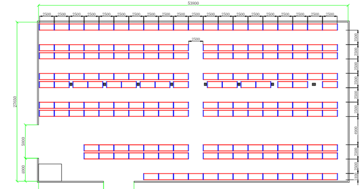 Drawing for pallet racks